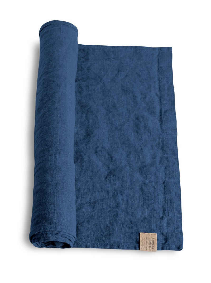 Lovely Linen Tischdecke Lovely Tischläufer Leinen denim blue 47 x 150 cm