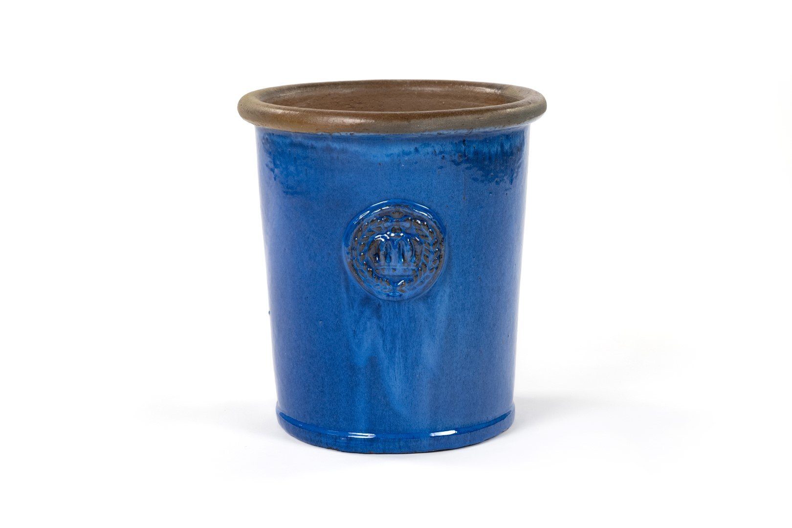 25x28cm Royal "Provence II" Keramik Frostfest Teramico Blau, 100% Pflanzkübel