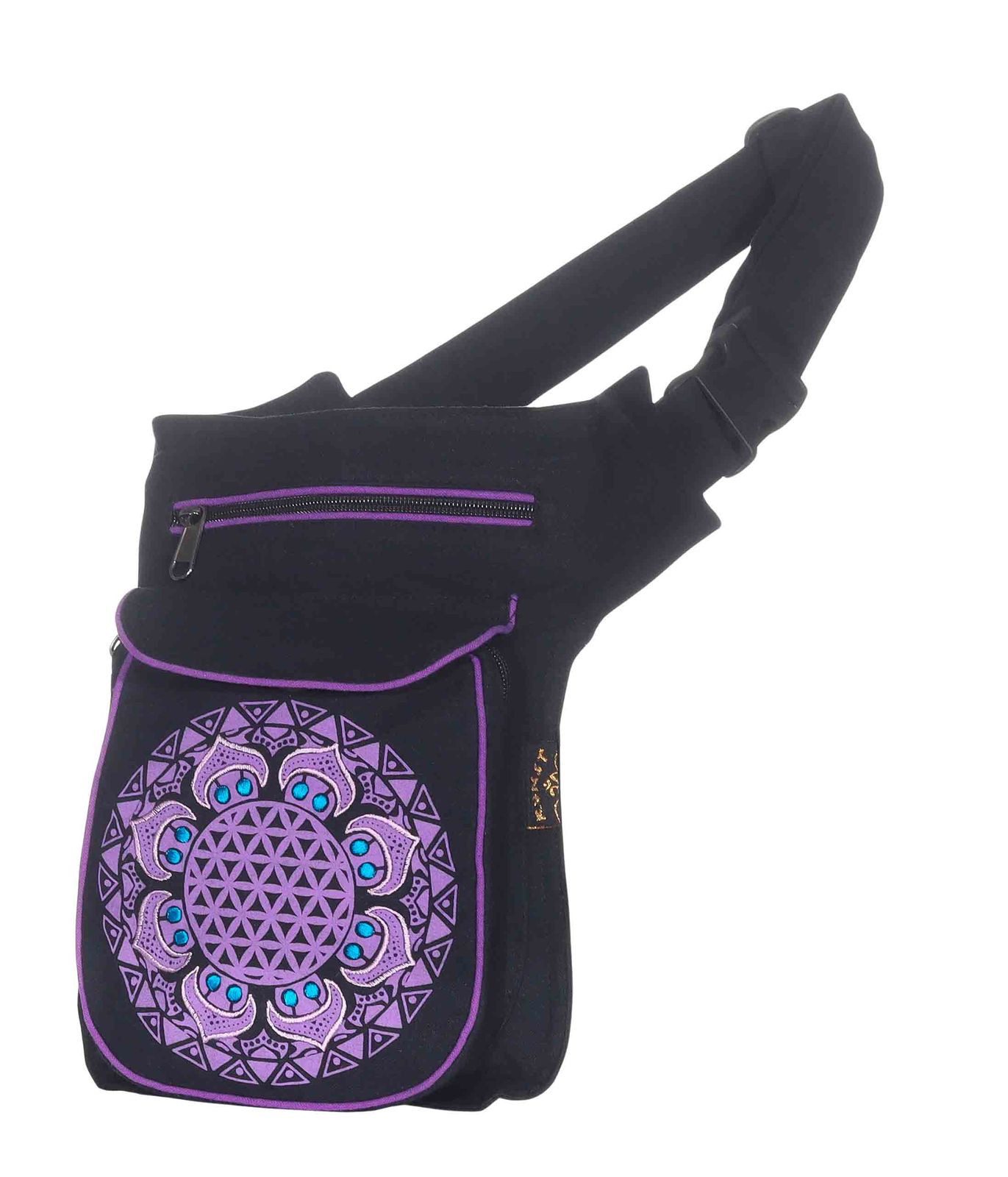 KUNST UND MAGIE Bauchtasche Hüfttasche Bauchtasche Gürteltasche Bauchgurt Festival Blume d. Lebens