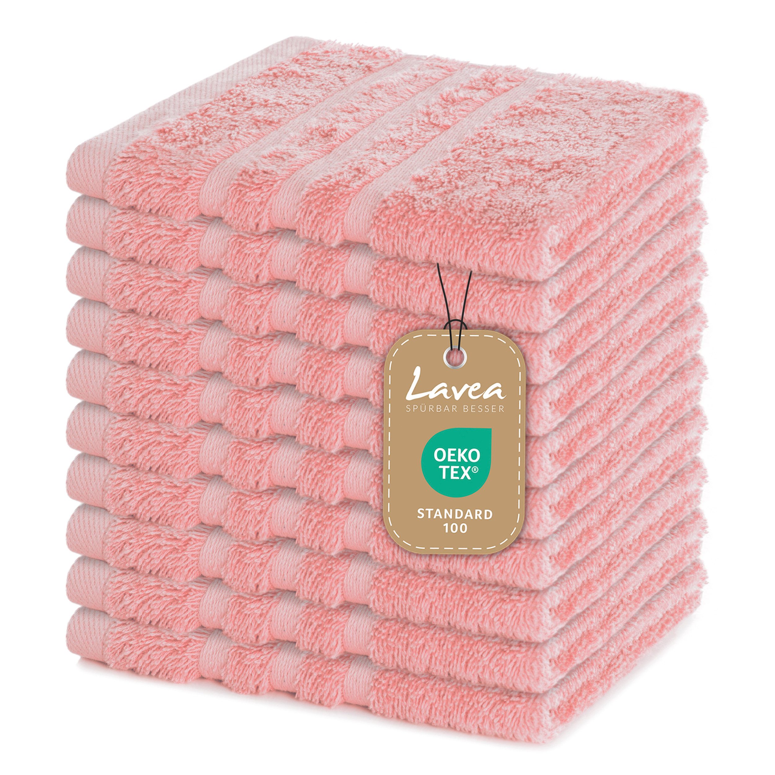 Lavea Handtuch Set Frottierserie Elena, Seiftuch - 100% Baumwolle (Set, 10- günstig online kaufen