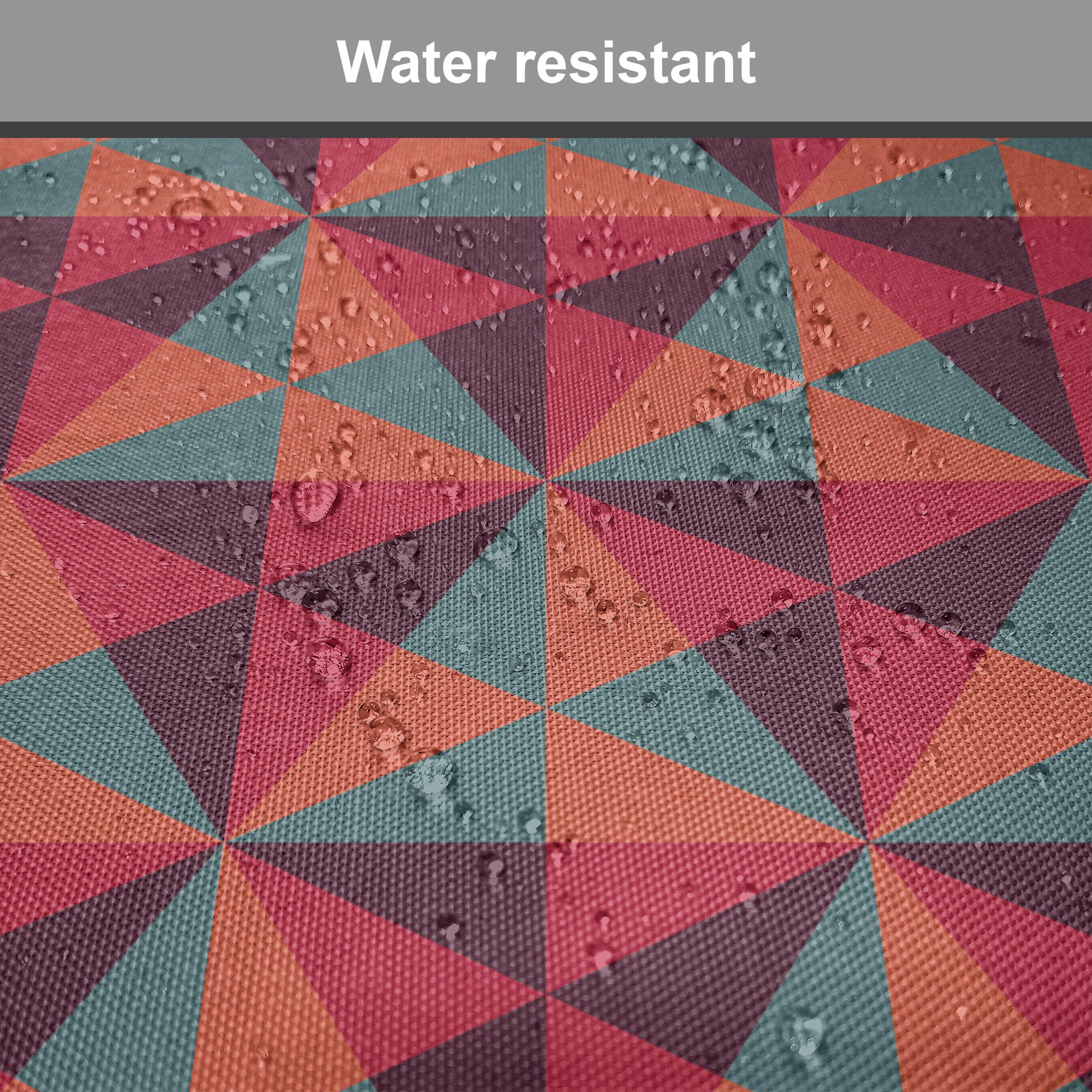 Abakuhaus Stuhlkissen Kissen Geometrisch Mosaik Dekoratives mit wasserfestes Riemen Triangles Küchensitze, für