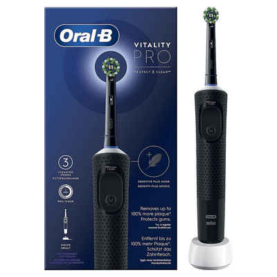 Oral-B Elektrische Zahnbürste Oral-B Professional Vitality Pro Elektrische Zahnbürste 3 Putzmodi, Tiefenreinigung wie beim Zahnarzt, Zahnbürste elektrisch Handzahnbürste Elektrozahnbürste Toothbrush