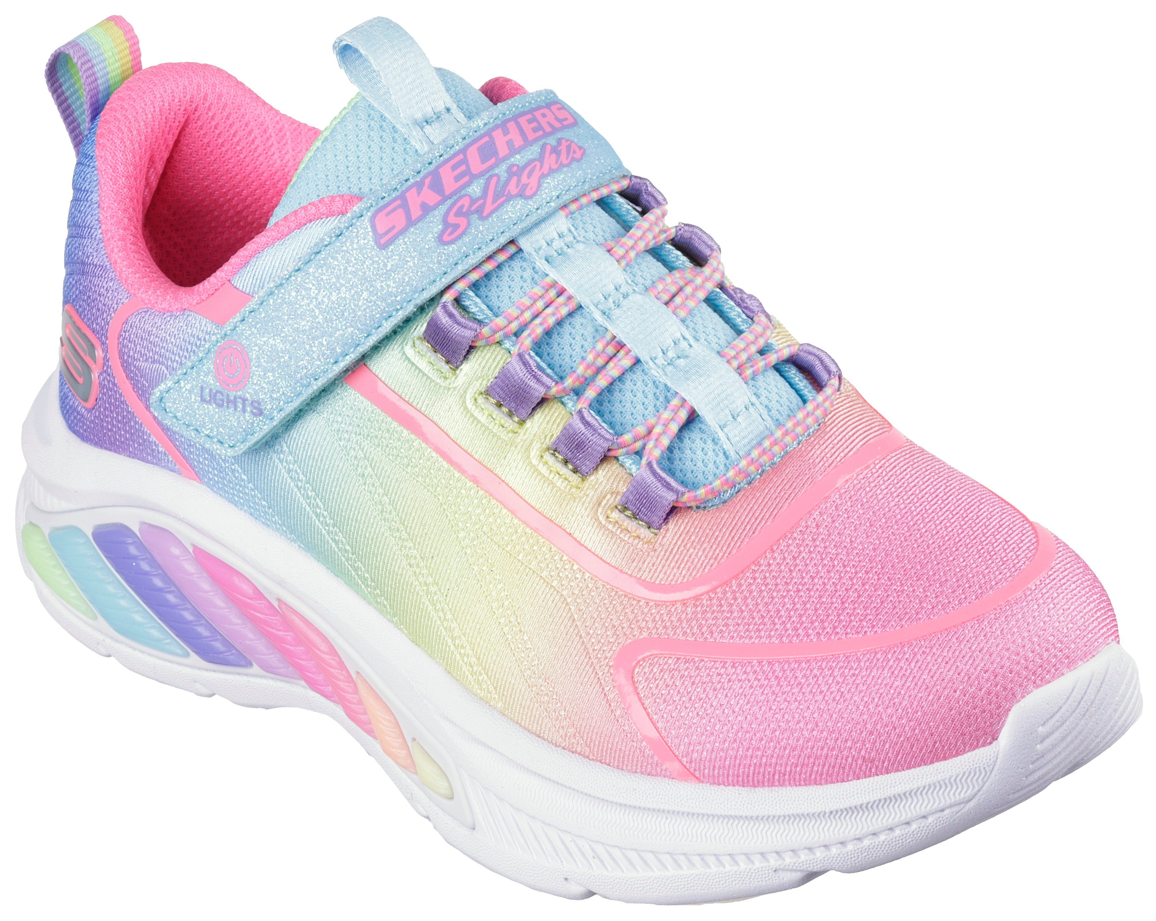 Skechers Kids RAINBOW CRUISERS Sneaker mit schönem Farbverlauf, Freizeitschuh, Halbschuh, Schnürschuh