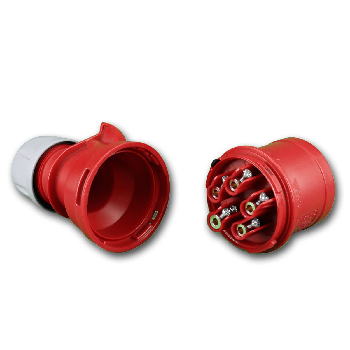 world-trading-net CEE-Stecker CEE-Stecker "Shark", 32A, rot IP44, Kraftstecker