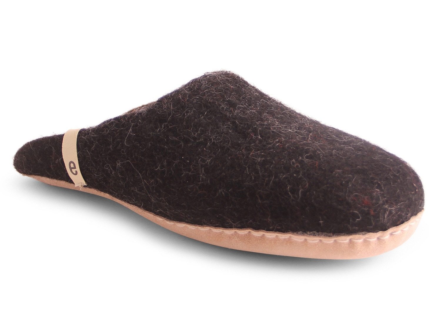 Egos Unisex Filzpantoffel mit Ledersohle Pantoffel Hausschuh