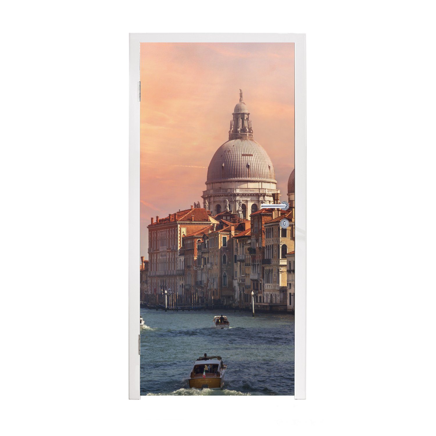 MuchoWow Türtapete Italien - Venedig - Canal Grande, Matt, bedruckt, (1 St), Fototapete für Tür, Türaufkleber, 75x205 cm