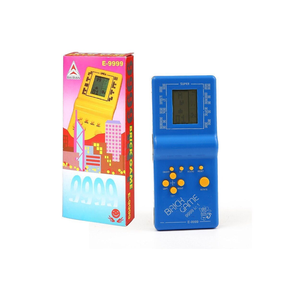 Wisam Retro Konsole Tetris Blau Handheld