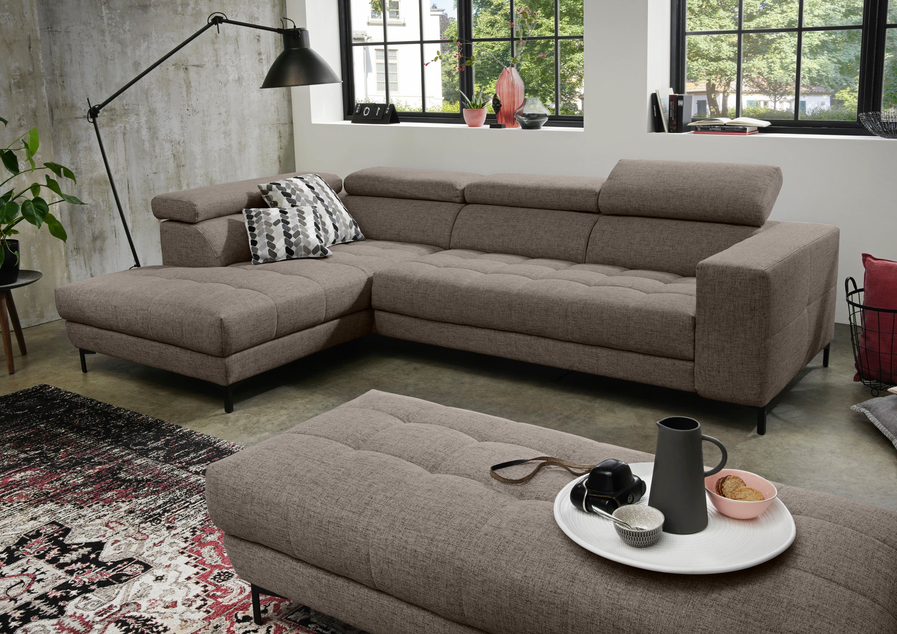 alina Ecksofa Valea, mit Rückenlehnenverstellung, wahlweise günstig online kaufen