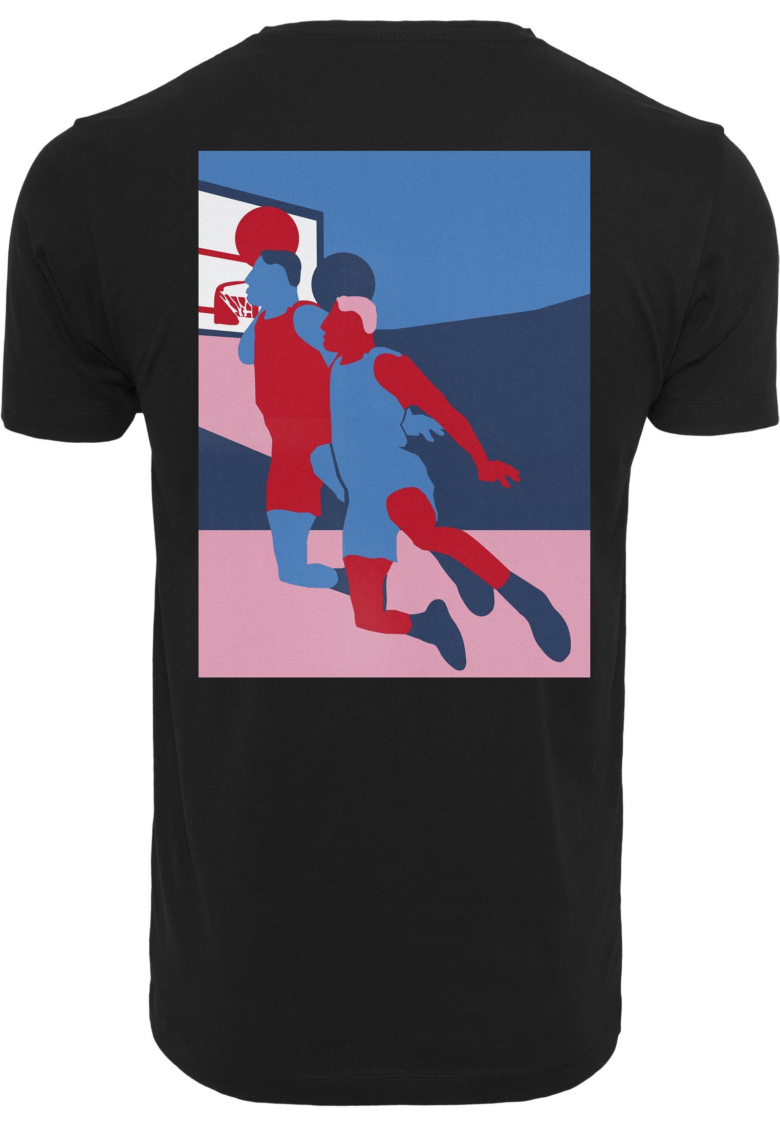 T-Shirt Herren MisterTee Tee (1-tlg) Basketball Player Colored