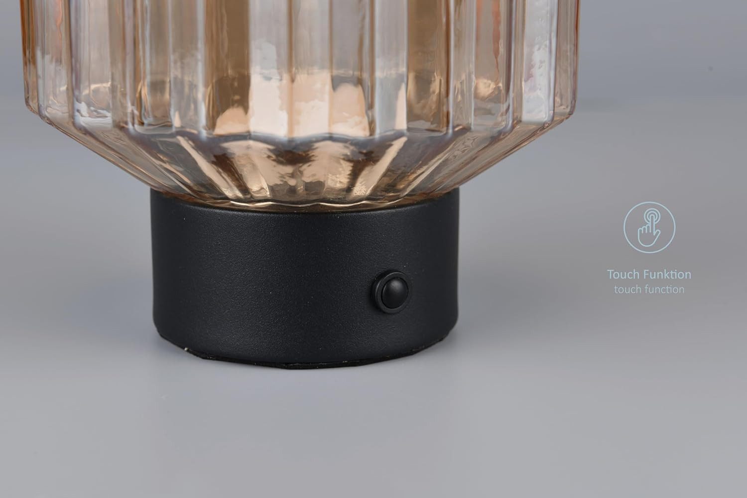 lightling LED Tischleuchte Luan, Touchfunktion, LED fest integriert, Warmweiß, aufladbar via USB-C, dimmbar, Akkubetrieb