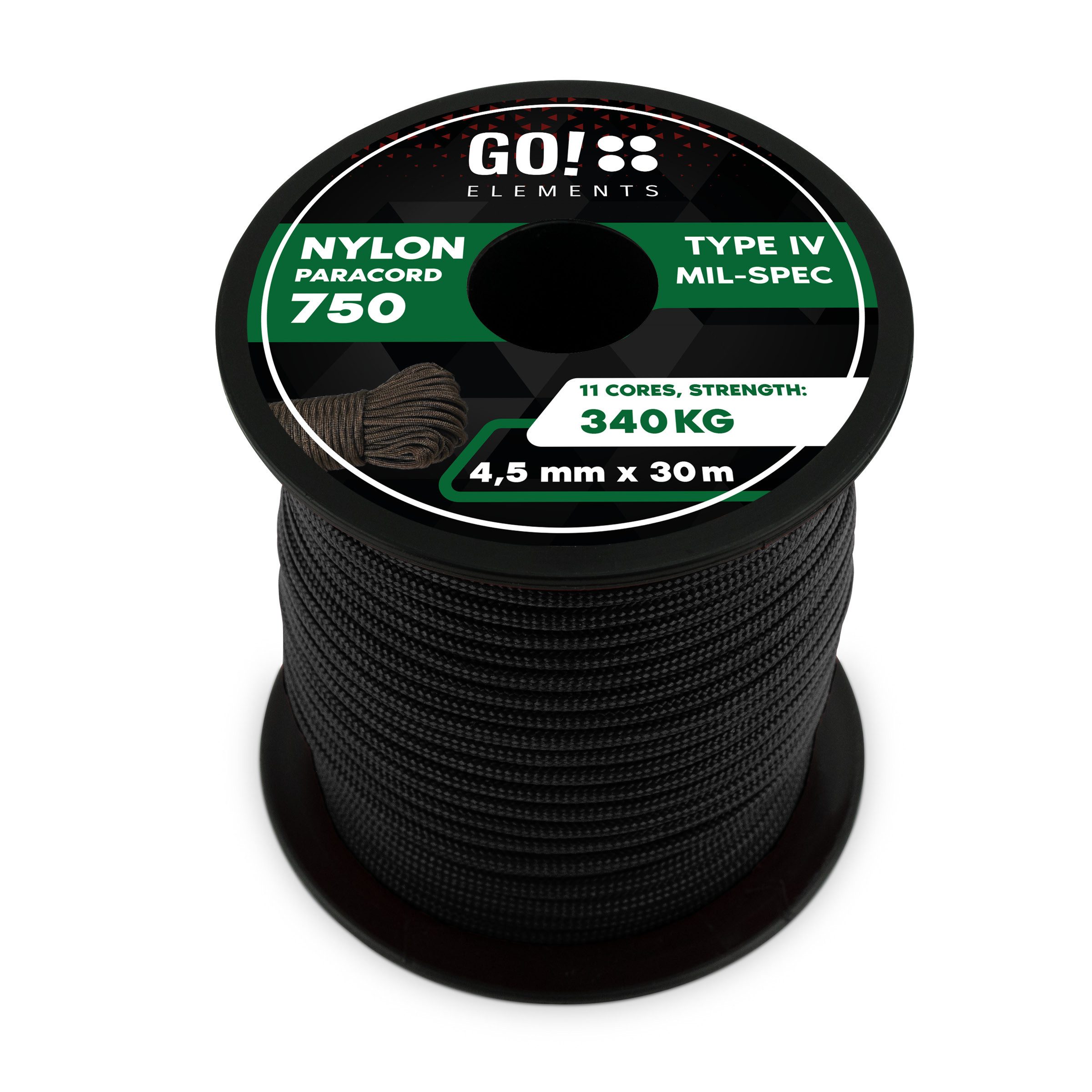 GO!elements Paracord 750 - 4,5mm Seil
