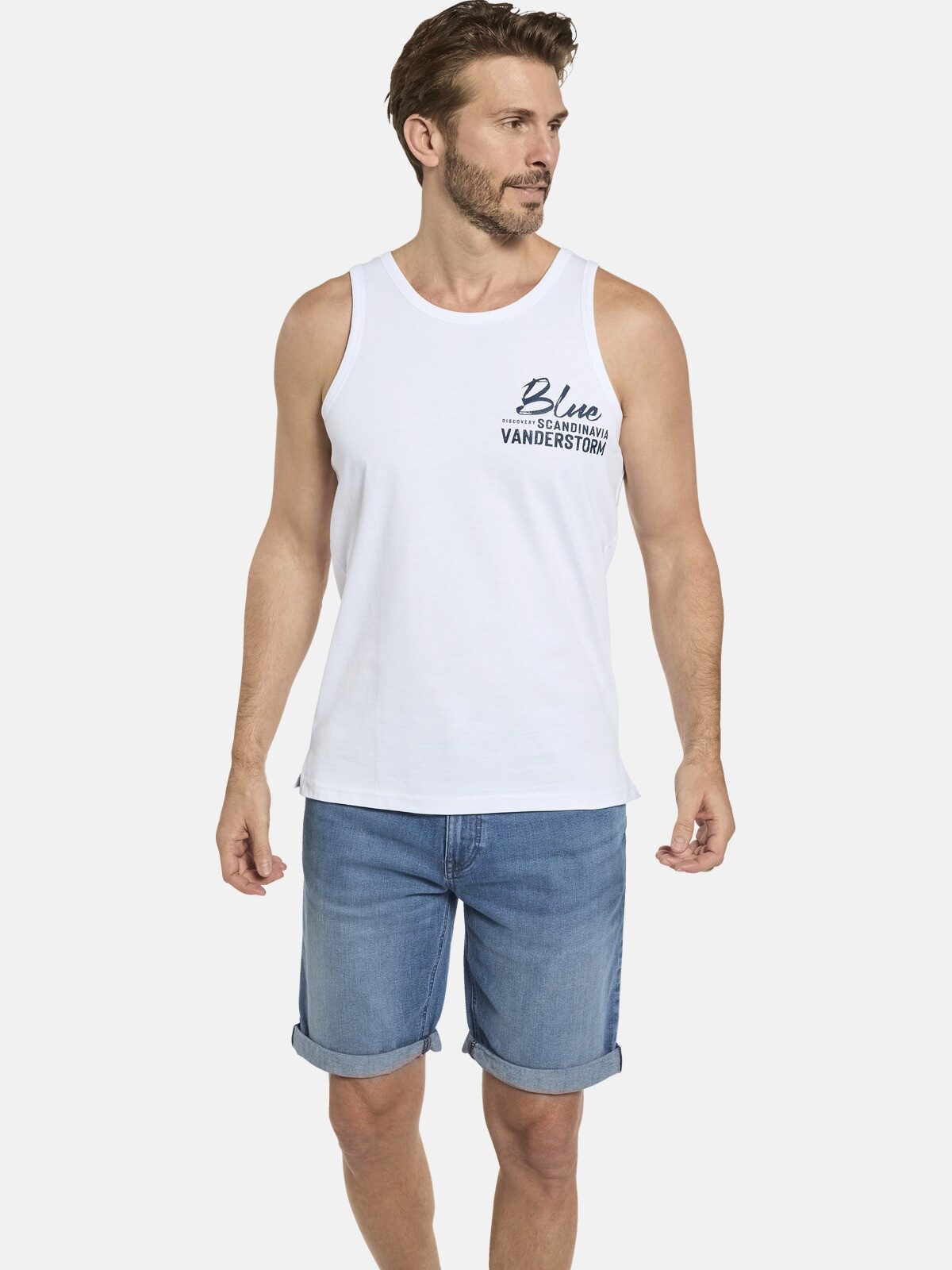 Jan Vanderstorm Muskelshirt FELTON mit Aufdruck günstig online kaufen