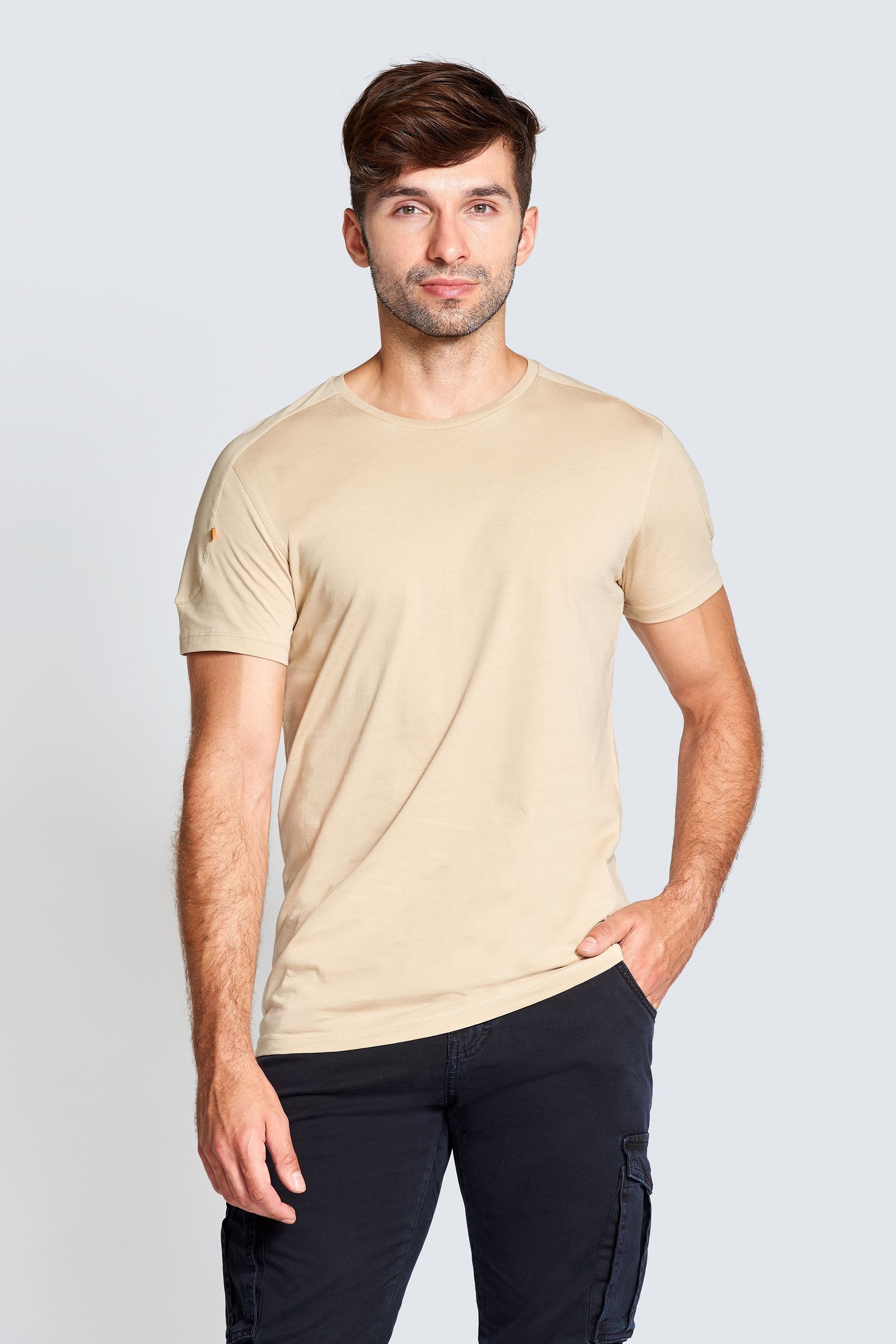 RAY T-Shirt Longshirt (0-tlg) Sand Zhrill