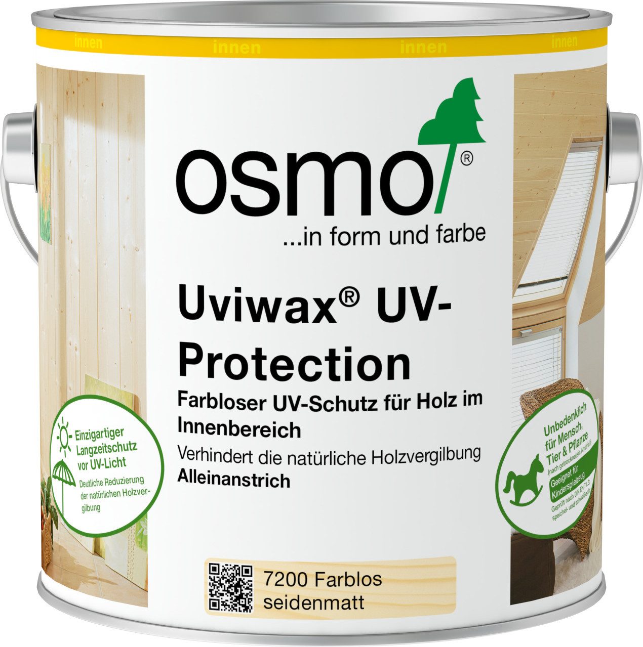 Osmo Hartholzöl Osmo Uviwax UV-Schutz 2,5 L farblos