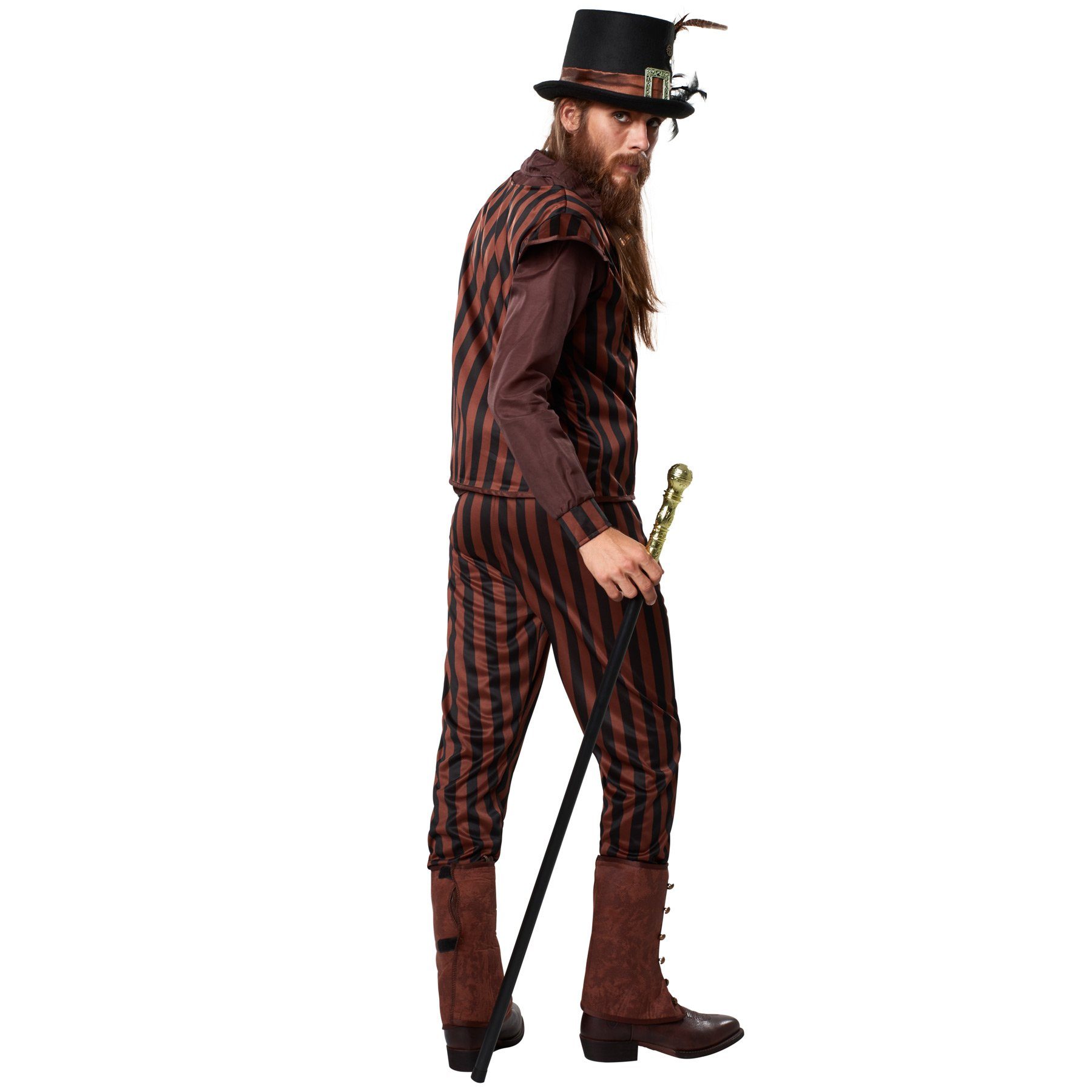 dressforfun Kostüm Herrenkostüm Steampunk Gentleman, Steampunk-Outfit mit dominierenden Längsstreifen