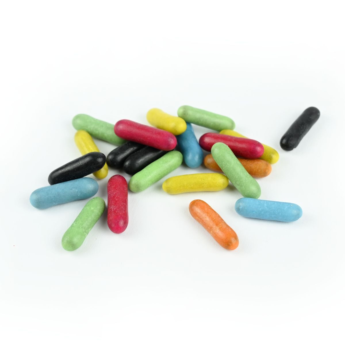 Rexim Süßigkeit Rexim Lakritz Stäbchen Dragees 600g – Bunte Lakritz Stafetten, 600 g