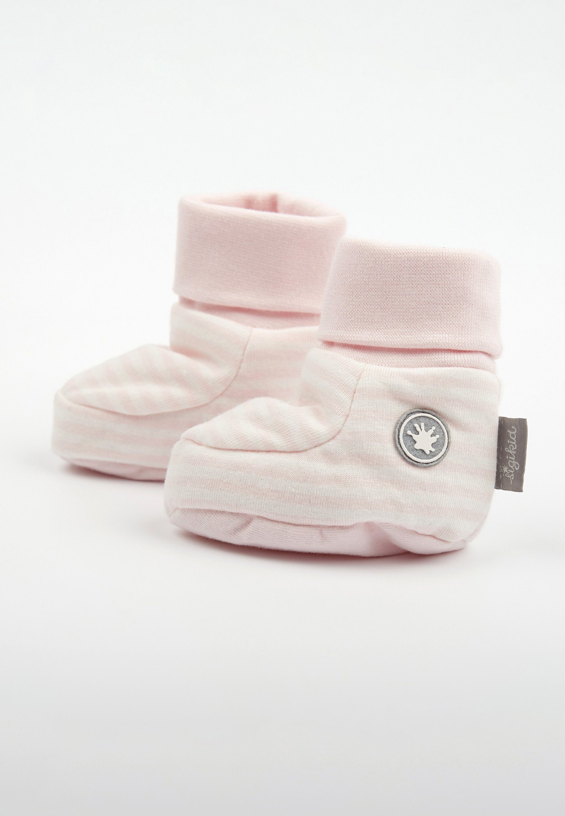 Sigikid Baby Schuhe Stoffschuhe Single Jersey, wattiert Krabbelschuh (1-tlg) pink