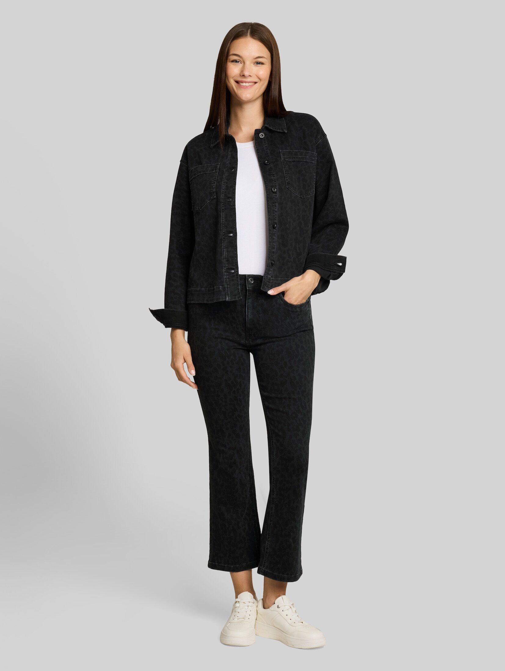 TOM TAILOR 7/8-Jeans Jeanshosen TTROMY FLARE Jeans