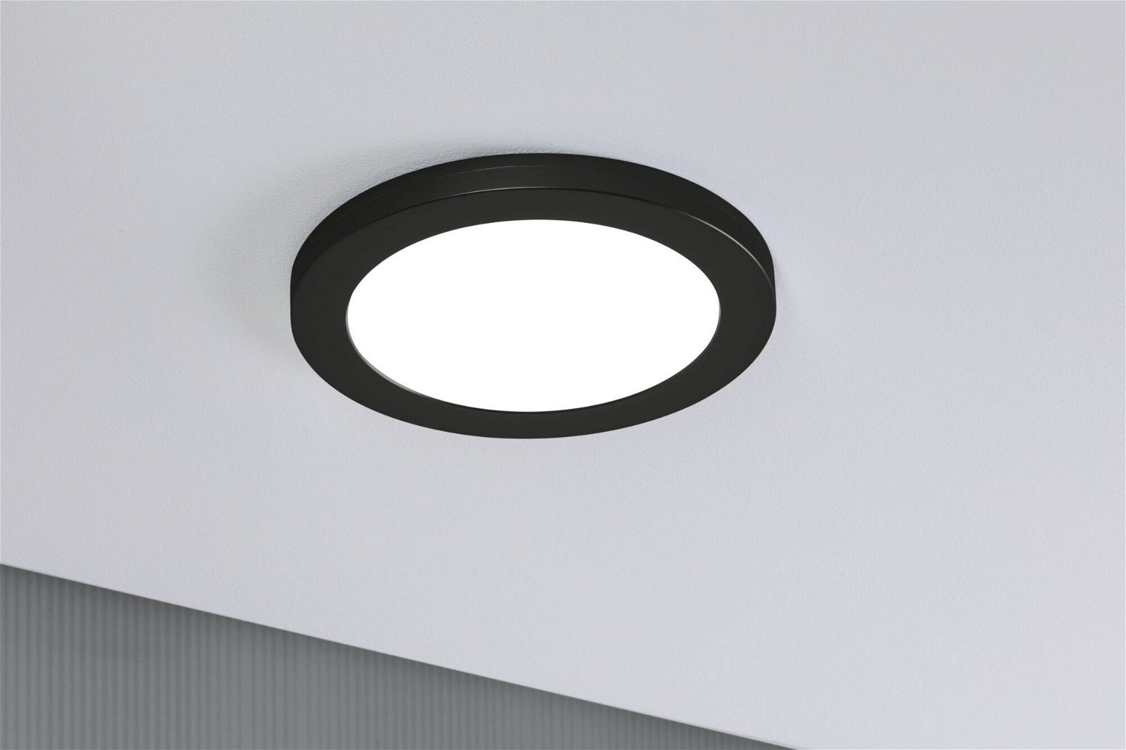 Paulmann LED Einbauleuchte 2in1 Cover-it rund 225mm 16,5W 1200lm 4000K Chrom matt, LED fest integriert, Neutralweiß, Einbaupanel