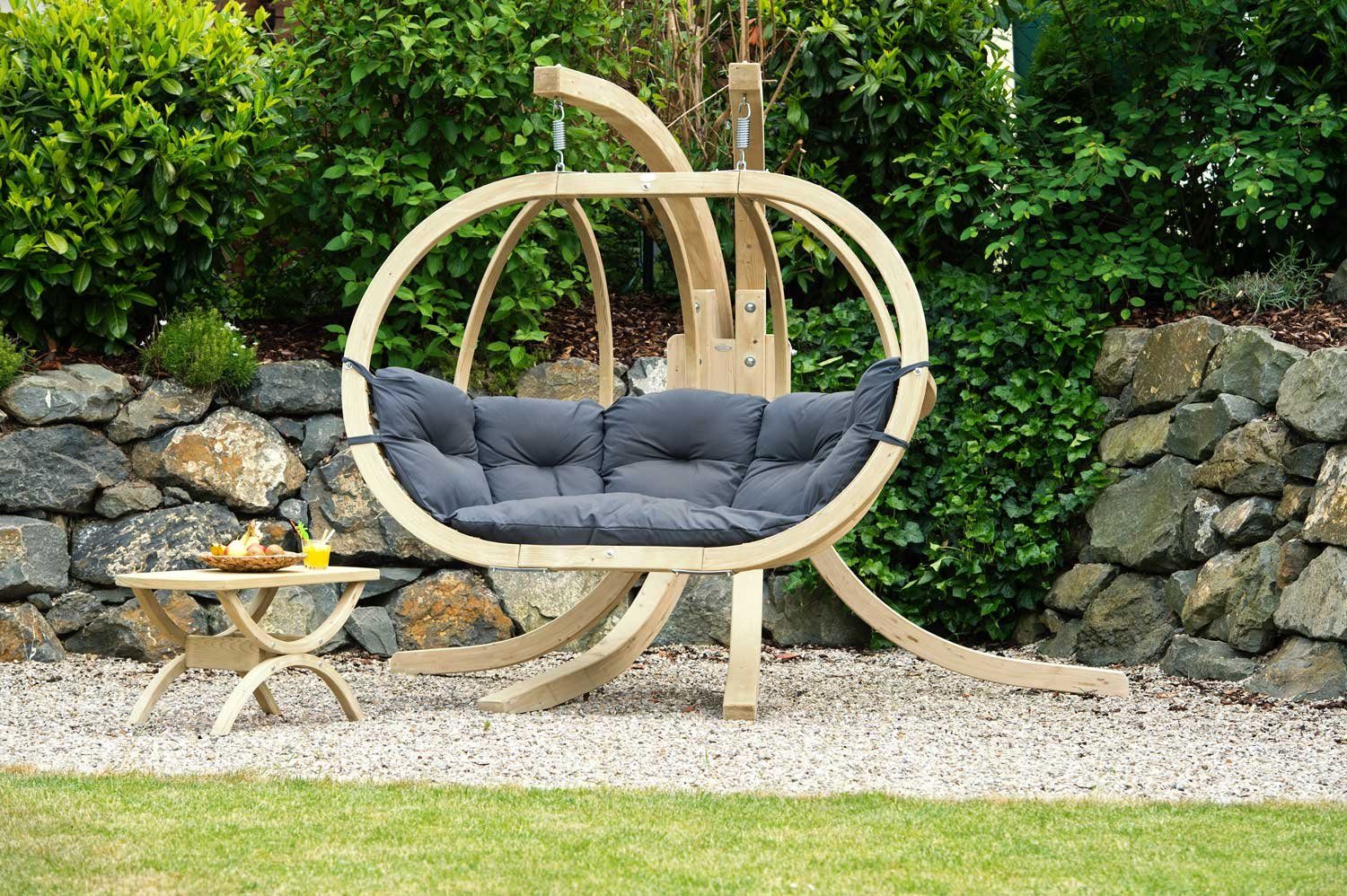 Amazonas Hängesessel Globo Royal Chair - In- und Outdoor Hängesessel für 2 Personen, mit Relaxfunktion