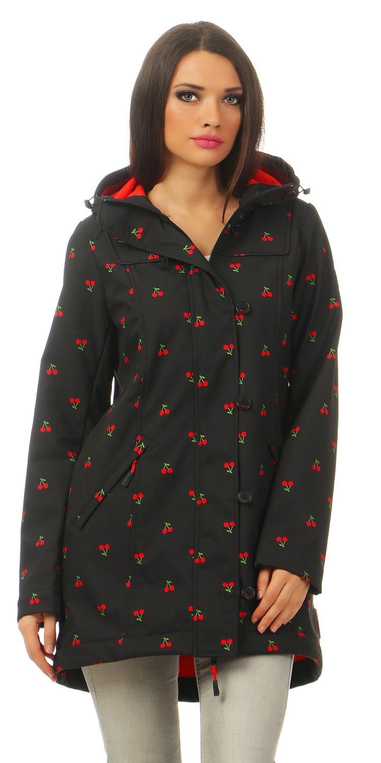 Softshelljacke Blutsgeschwister Wild Weather Long Damen Jacke Mantel