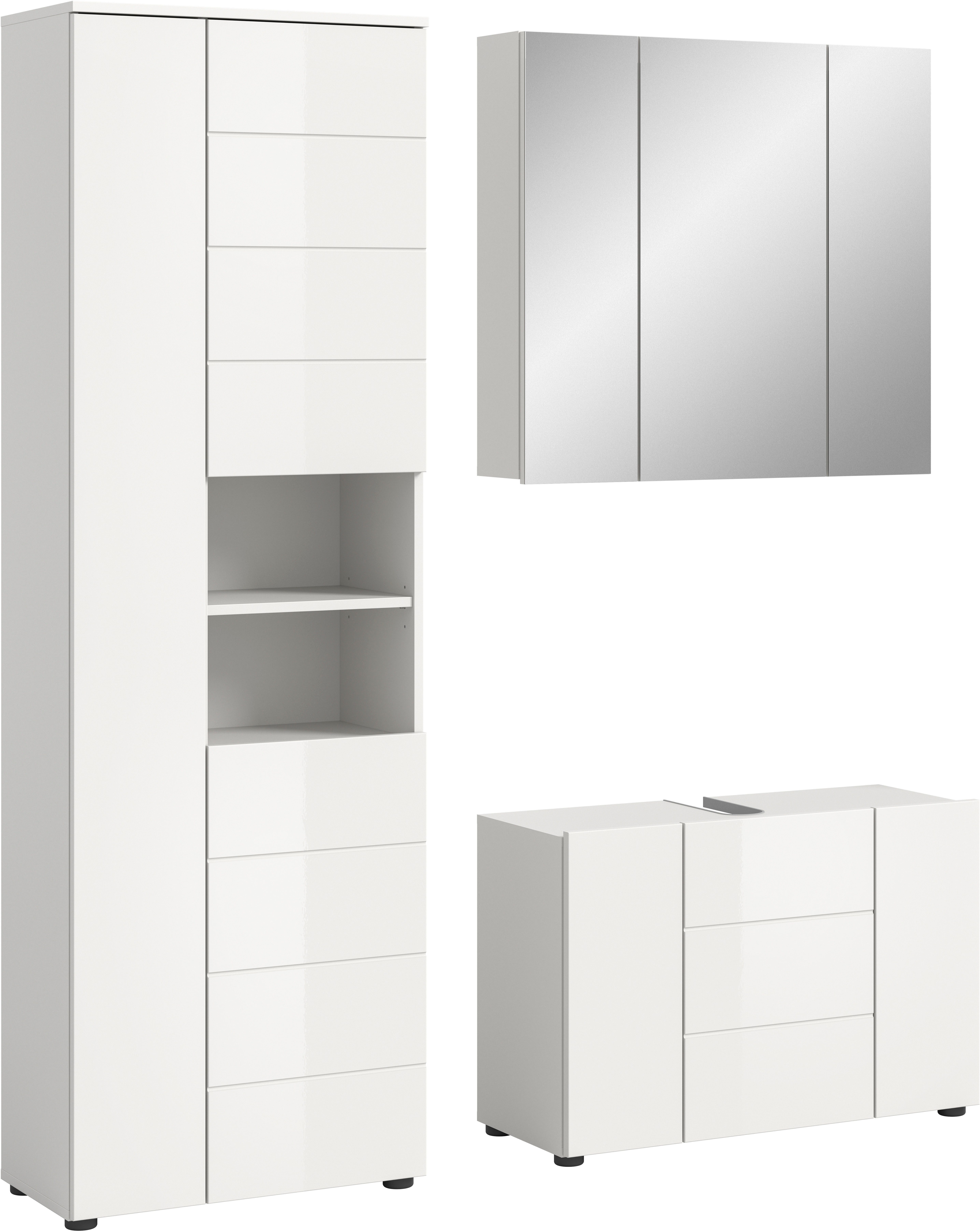 welltime Badmöbel-Set Biel, Höhe 190 cm, günstig online kaufen