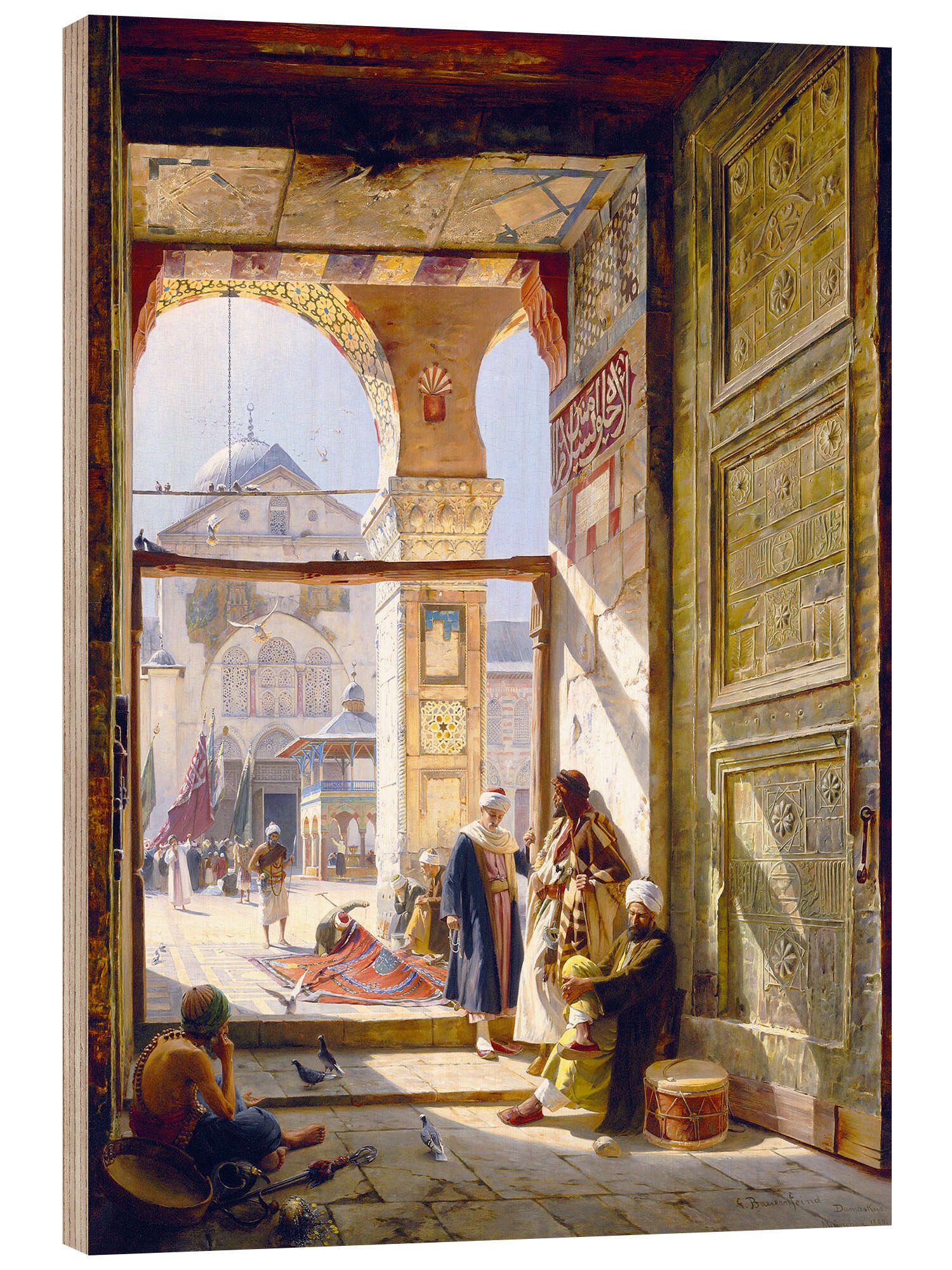 Posterlounge Wandbild Das Tor der großen Umayyaden-Moschee in Damaskus, Gustave Bauernfeind, erhältlich als Poster, Leinwandbild, Wandsticker oder Acrylglasbild