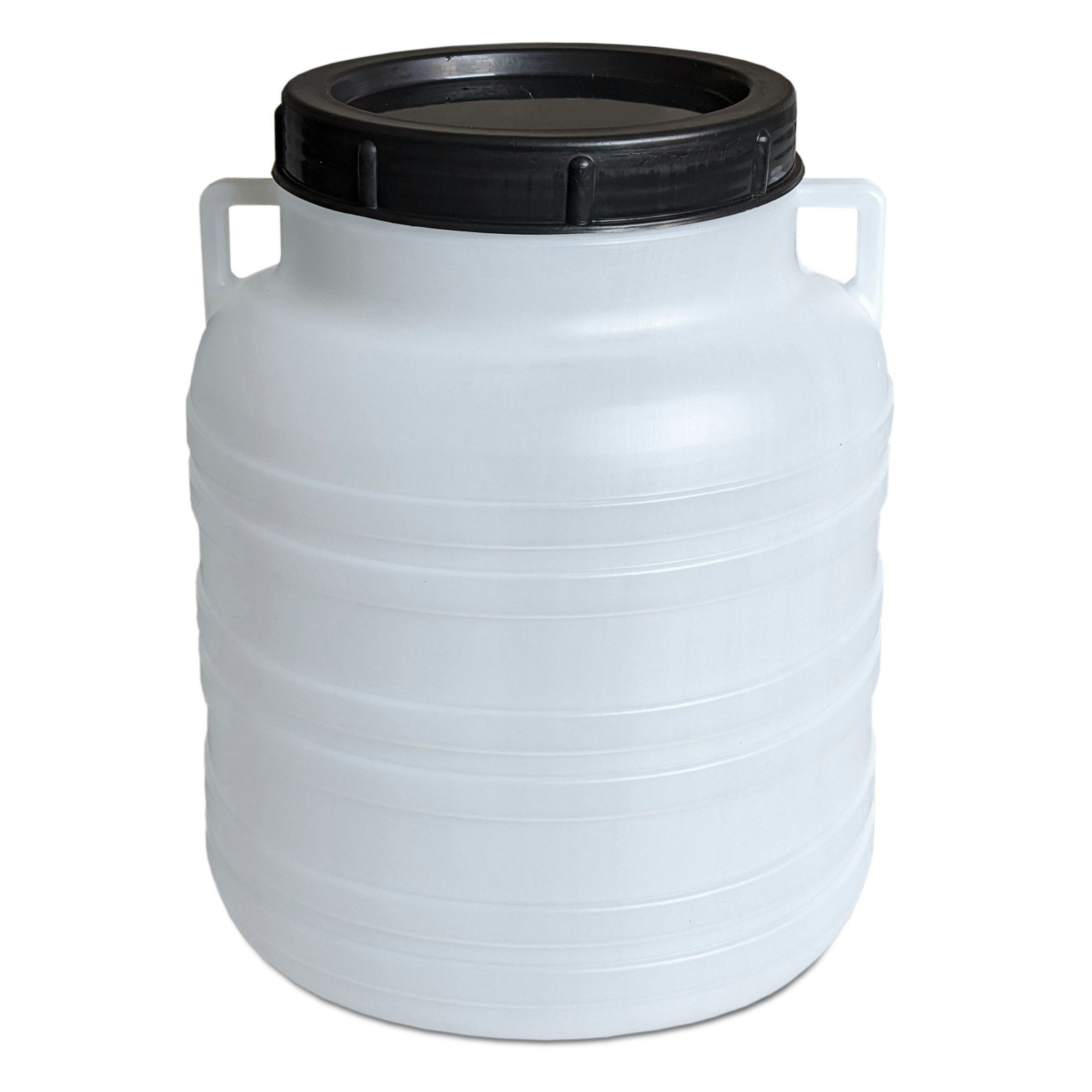 Plasteo Regentonne Weithalsfass Lebensmittelecht BPA-Frei Sauerkrautfass, 10 l, BPA-Frei