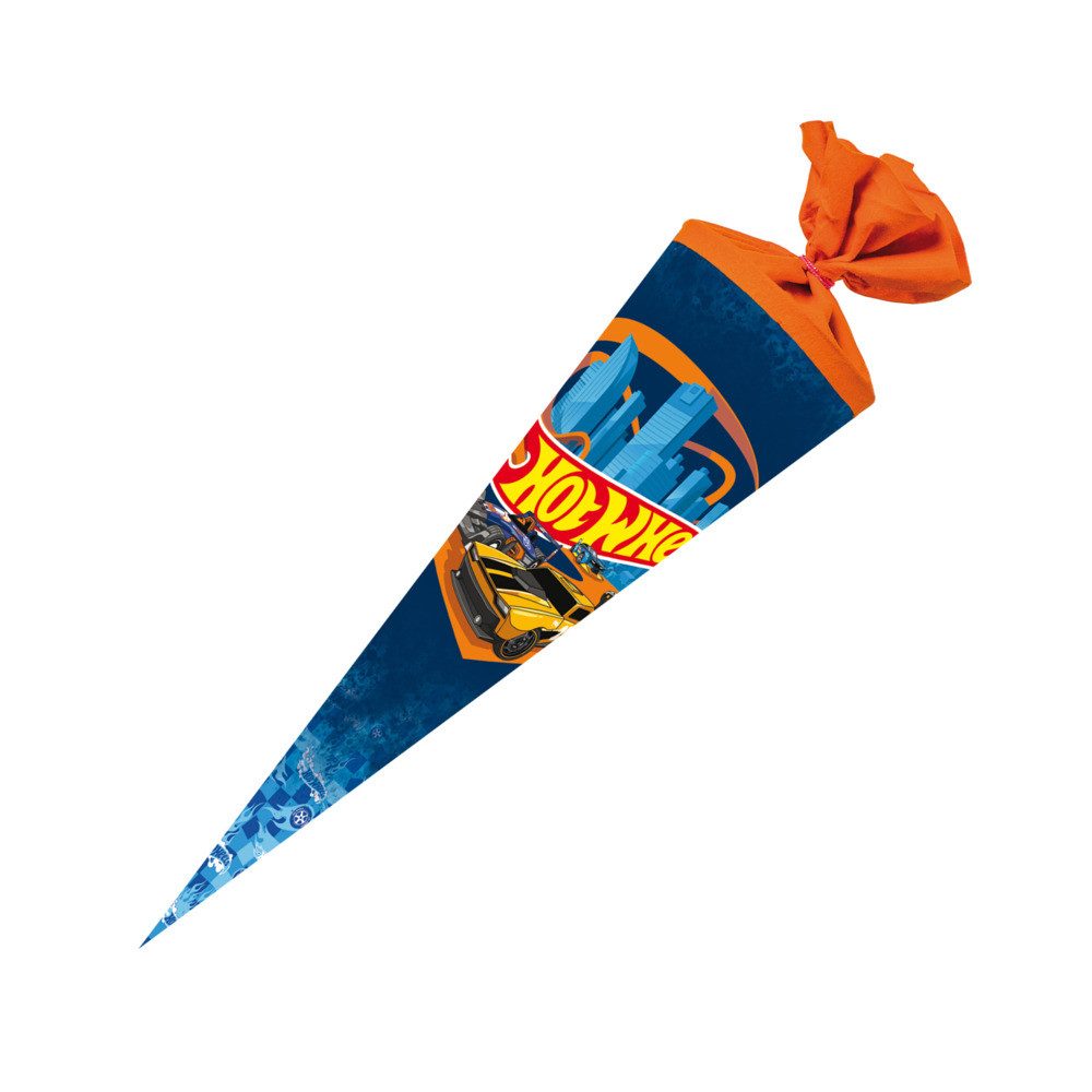 Nestler Zeichenkartonblock Nestler Schultüte Hot Wheels Speed Club rund mit Відчуватиverschluss 70cm