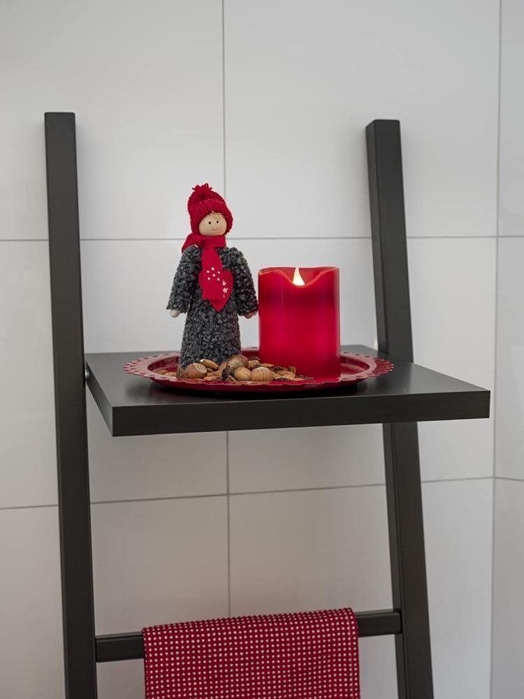 KONSTSMIDE LED-Kerze 1967-550 LED Echtwachskerze 10cm rot Lichtsensor