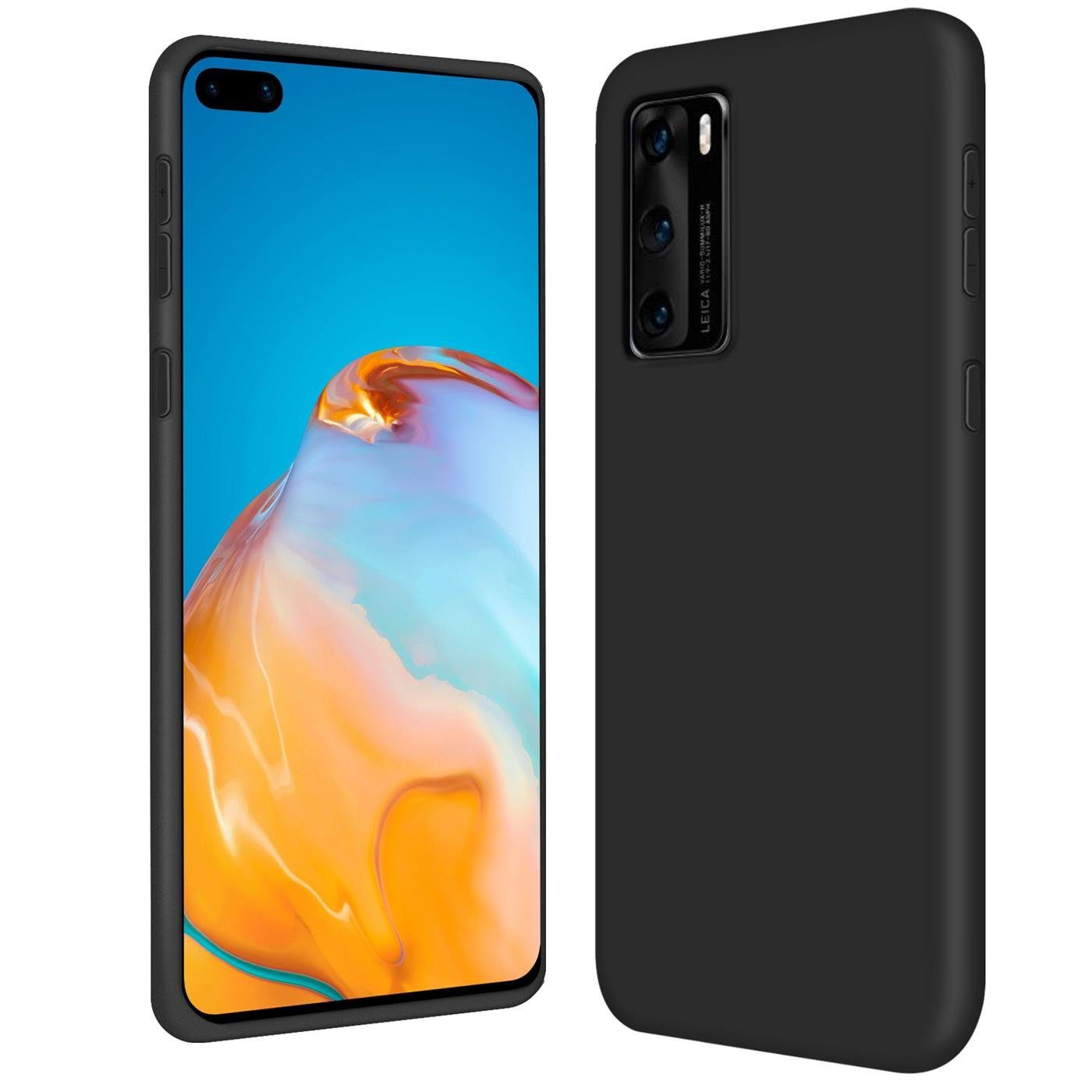 CoolGadget Handyhülle Silikon Colour Series Slim Case für Huawei P40 6,1 Zoll, Hülle weich Handy Cover für Huawei P40 Schutzhülle