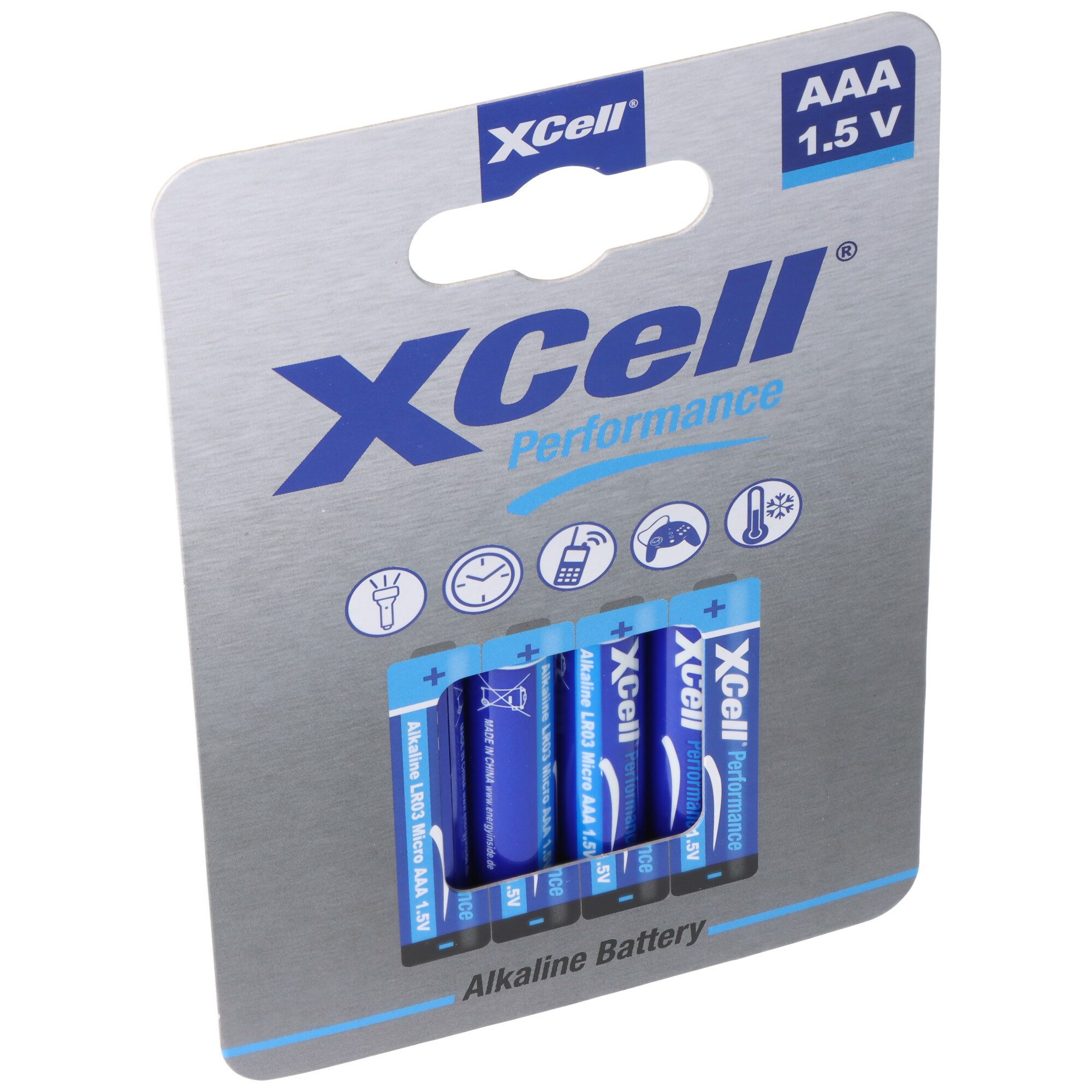 XCell XCell Batterie Alkaline Micro, AAA, LR03, umweltfreundliche Verpackun Batterie