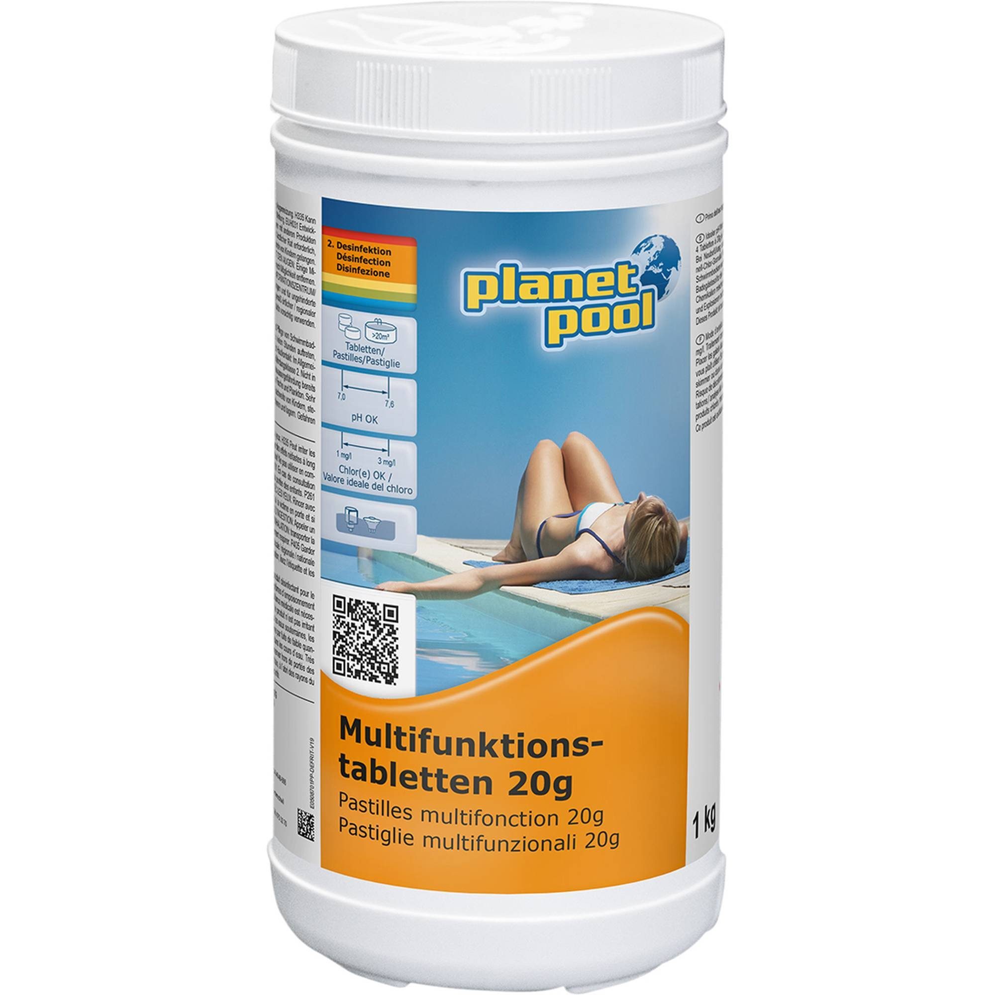 Poolpflege Planet Pool - Langzeit-Multifunktions-Tabletten 20