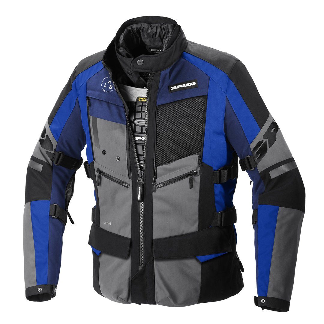 SpiDi Motorradjacke 4 Season Evo H2Out Motorrad Textiljacke herausnehmbares Innenfutter,herausnehmbare Membrane,wasserdicht