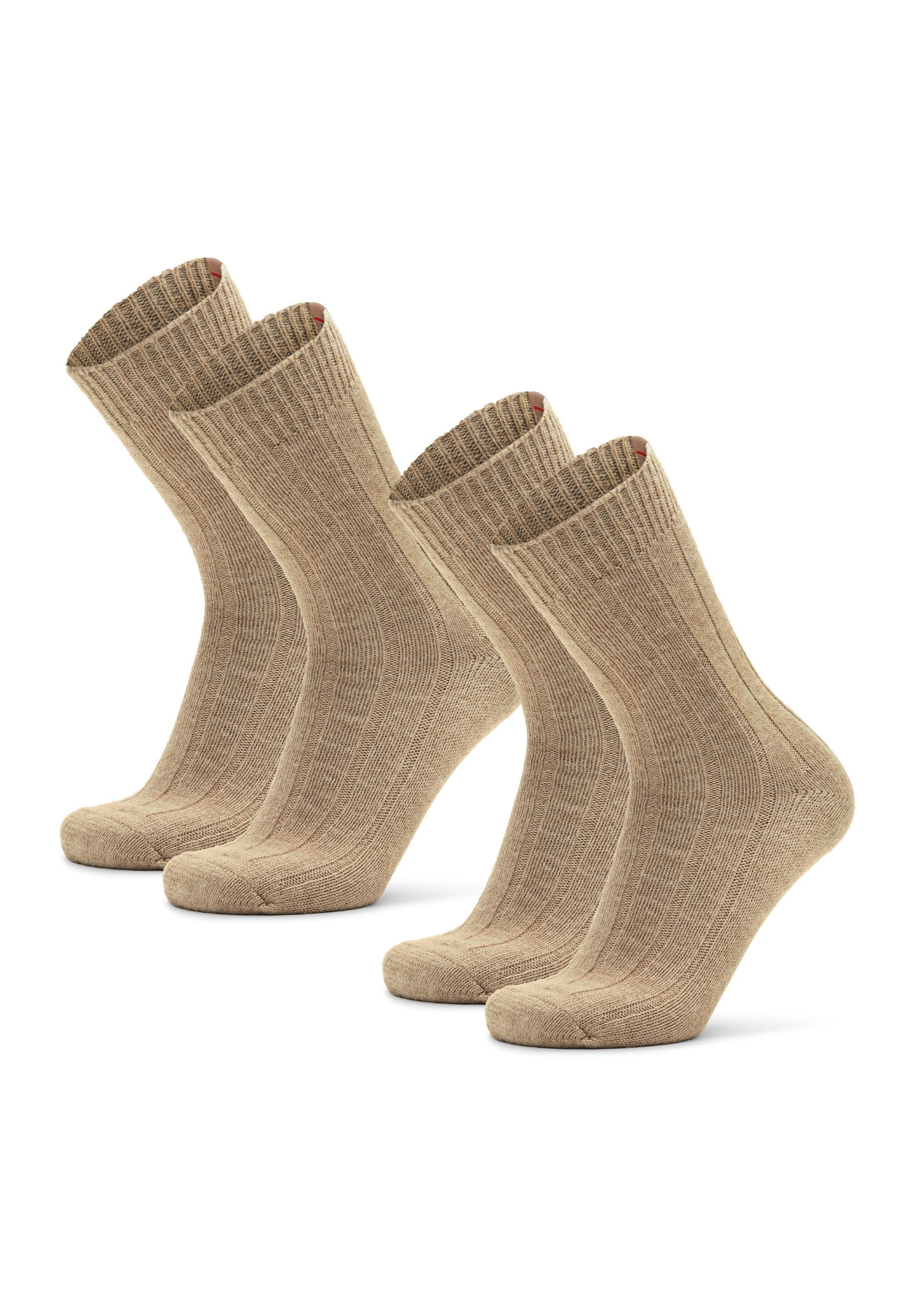 DANISH ENDURANCE Basicsocken Alpaca Wool 2 Paar kuschelige Alpaka-Socken – warme Thermosocken Unisex
