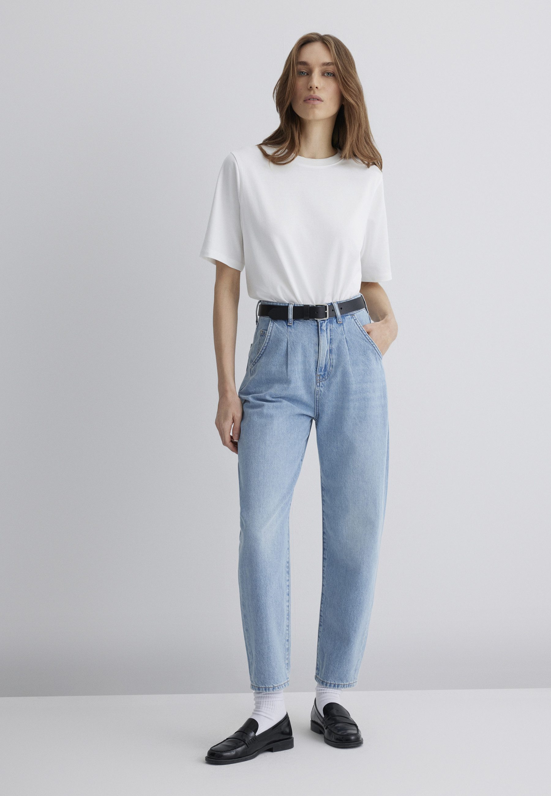 Mavi Weite Jeans LAURA Pleated Baggy Pants günstig online kaufen