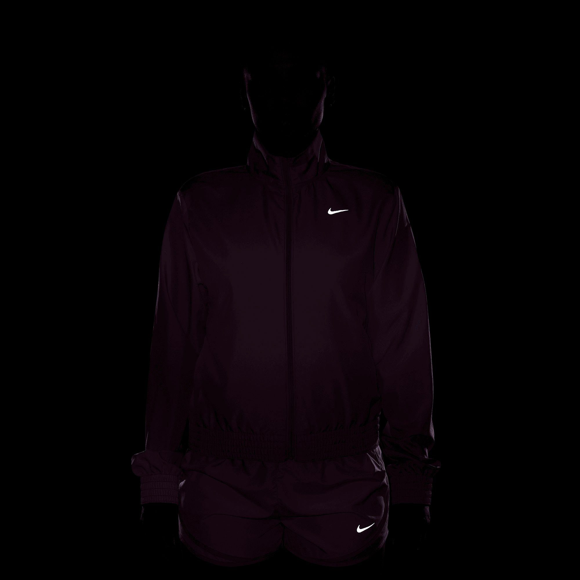 Nike Laufjacke Dri-FIT FUCHSIA/REFLECTIVE ACTIVE SILV Running Swoosh Printed Jacket Run Women's