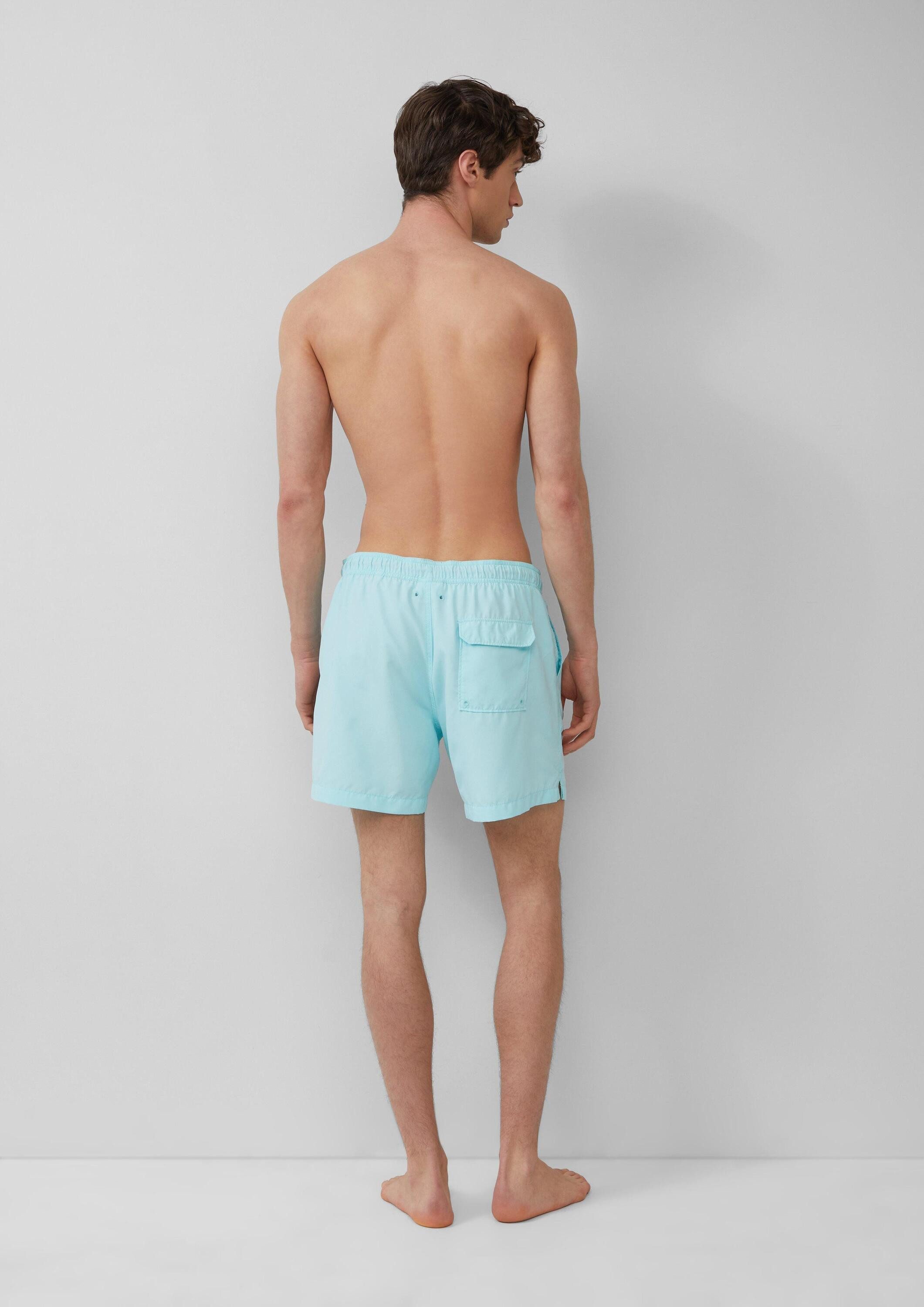 s.Oliver Badehose Badehose Badeshorts mit Artwork und Eingrifftaschen