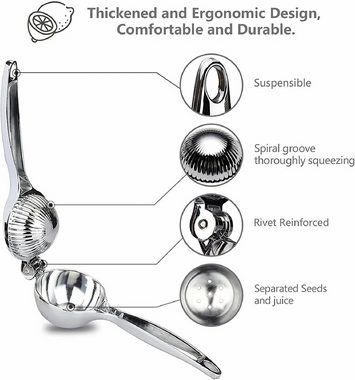 POPOLIC Zitruspresse Saftpresse Limette Zitrusfrucht Handpresse Entsafter Zitruspresse