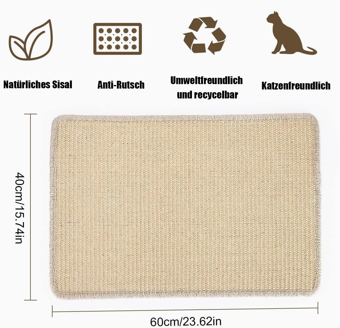 SinLaw Kratzmatte Katze Kratzmatte, natürliche Sisal günstig online kaufen