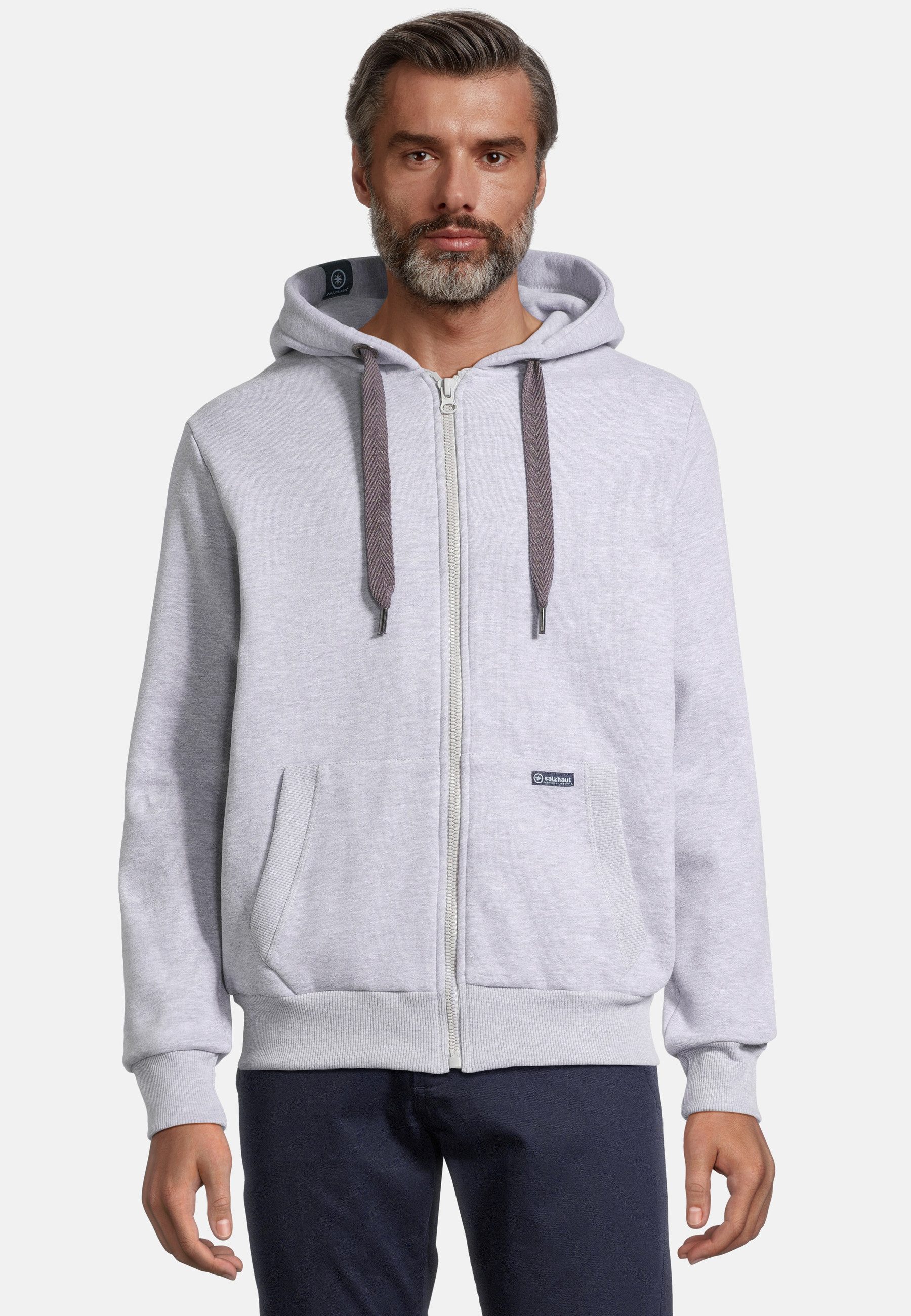 salzhaut Sweatjacke BREKER JACKE Herren normale Passform komfortabler Fit, nordisch klar – entspannter Look mit Haltung