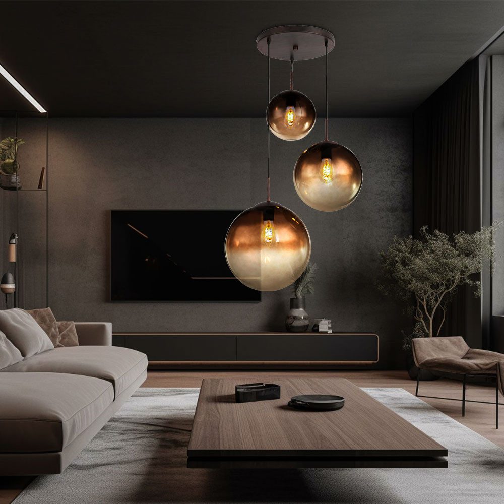 GLOBO LIGHTING Kugelleuchte, Leuchtmittel nicht inklusive, Pendelleuchte Hä günstig online kaufen