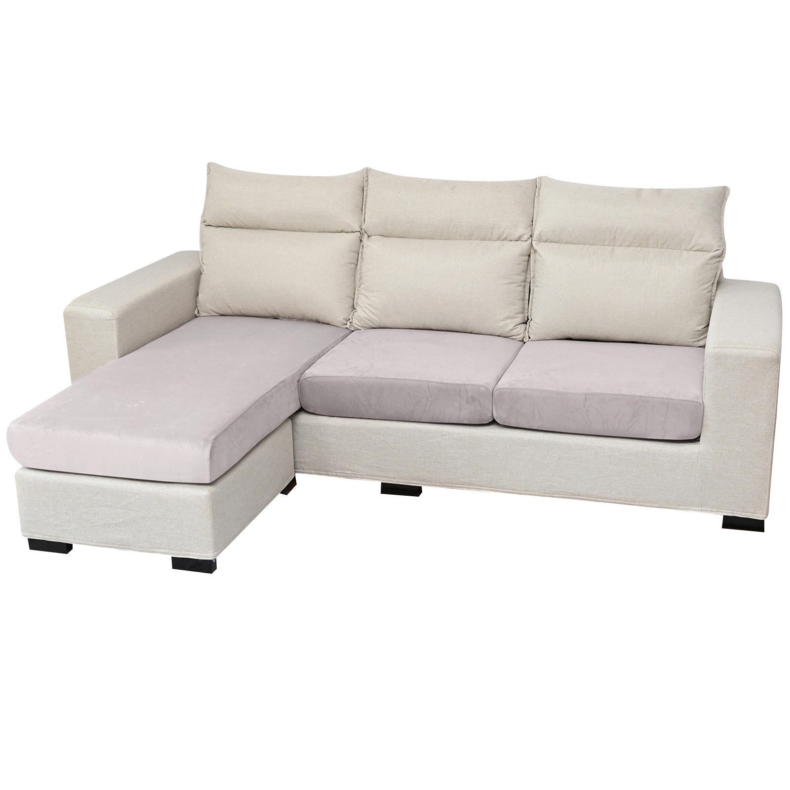 Rosnek Sofahusse 1-4Sitze, Stretch, Samt, Couch Sitzbezug, Sofa Sitzkissenb günstig online kaufen