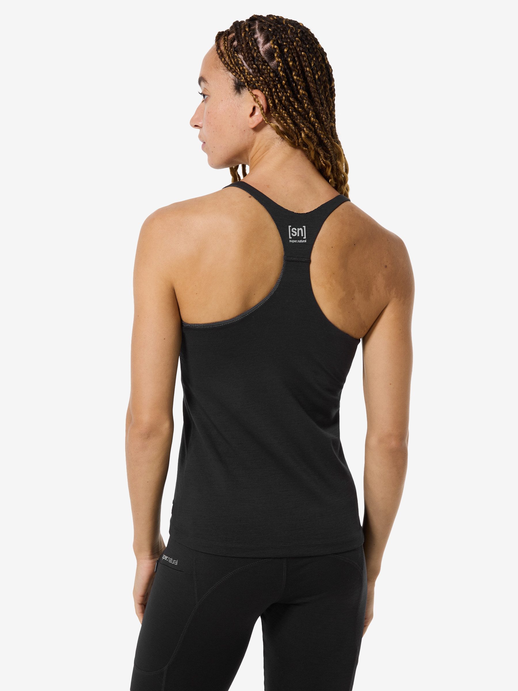 SUPER.NATURAL Sport-BH Damen, atmungsaktiv, Merino SPORTY TOP casual, formstabil