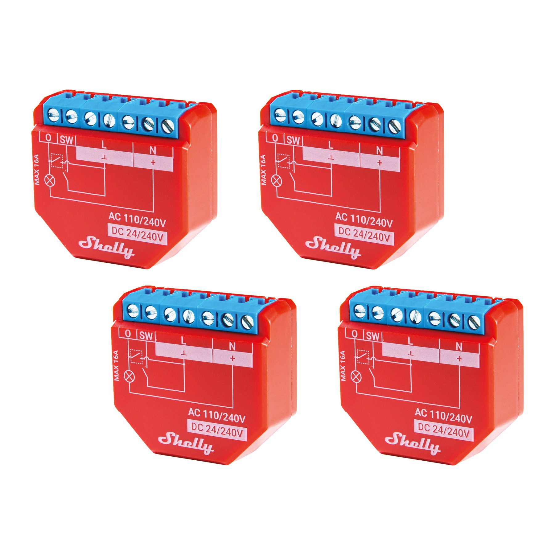 SHELLY WLAN-Schaltaktor Plus 1PM, 16 A, Bluetooth Smart-Home-Zubehör
