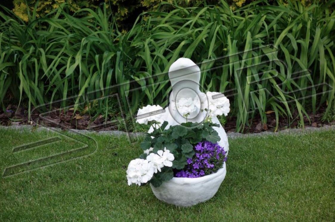 Blumenkübel Garten JVmoebel Blumentöpfe Pflanz Pelikan Skulptur Kübel Neu Figur Vasen
