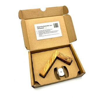 Olivenholz-erleben Seifenhalter Magnetseifenhalter aus Olivenholz in Geschenkverpackung "NATURE", 1-St., schöne Haptik, Befestigung ohne Bohren