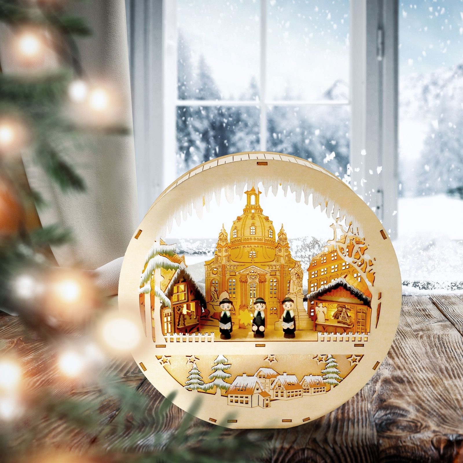 HTI-Living Schwibbogen LED Weihnachtsdeko Dresden Sternsinger (1-tlg), Leuc günstig online kaufen