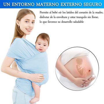 Cbei Tragetuch Babytrage Babytragetuch für Neugeborene Kleinkinder, 530×58cm, elastisch bis 16kg