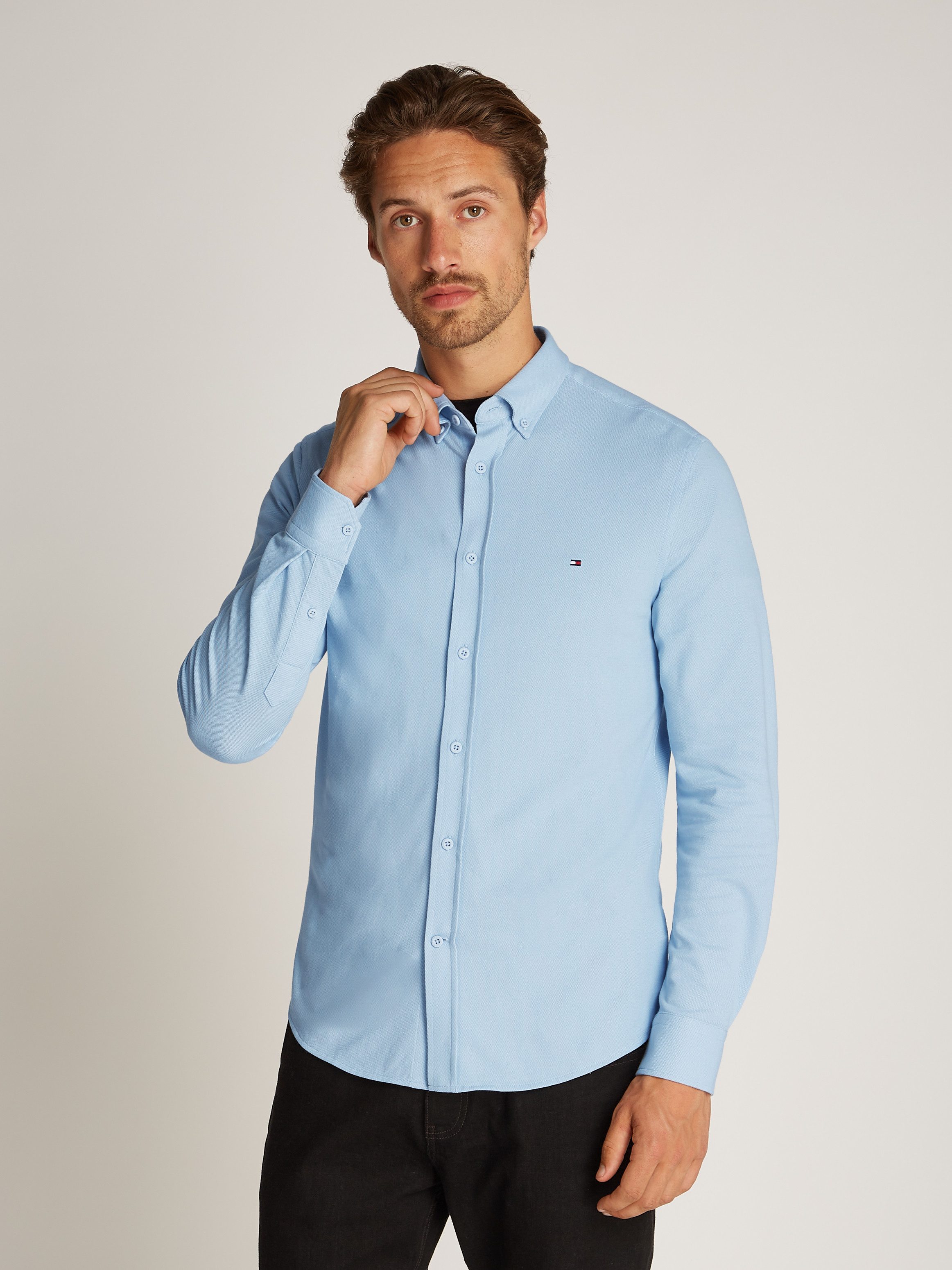 Tommy Hilfiger Businesshemd PERFORMANCE OXF PIQUE günstig online kaufen